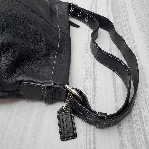 Coach 15064 Soho Black Pebbled Leather Convertible Crossbody Bag - Picture 8 of 16